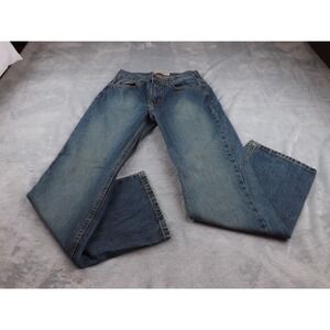 Ariziona Jeans Straight New Boys Sz 14‎ Regular Faded Worn Look Adjustable Waist